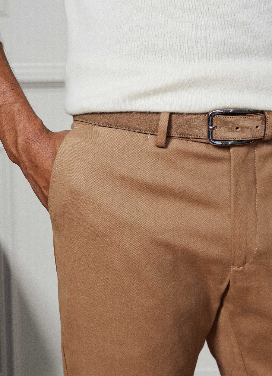 Kleding Hackett London | Chinos Van Wol En Kasjmier