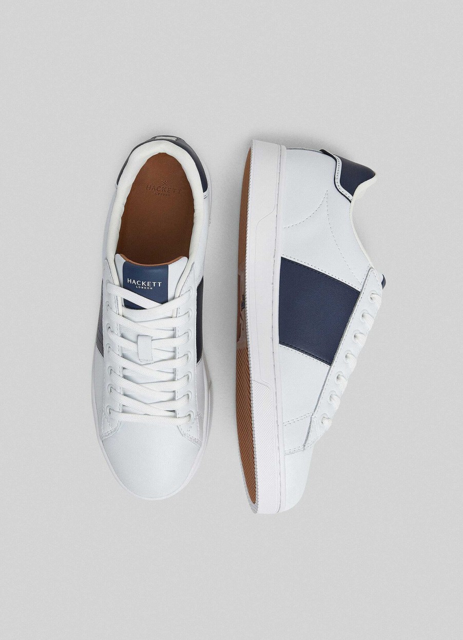 Schoenen Hackett London | Microgeperforeerde Lederen Sneakers