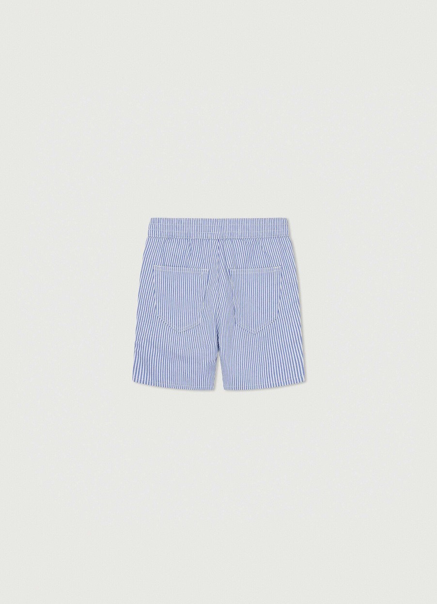 Jongens Hackett London | Slim Fit Gestreepte Seersucker Shorts