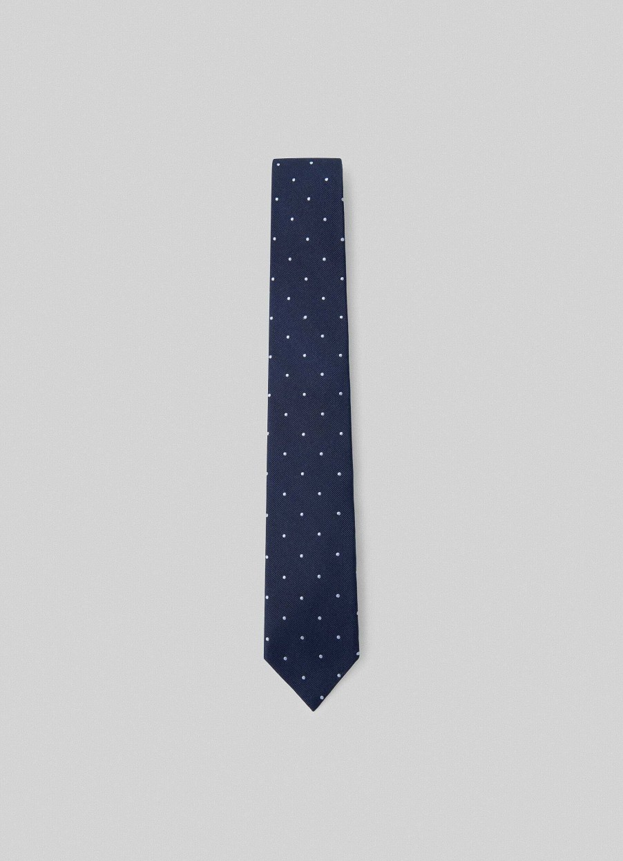 Accessoires Hackett London | Zijden Stropdas Met Polka Dot