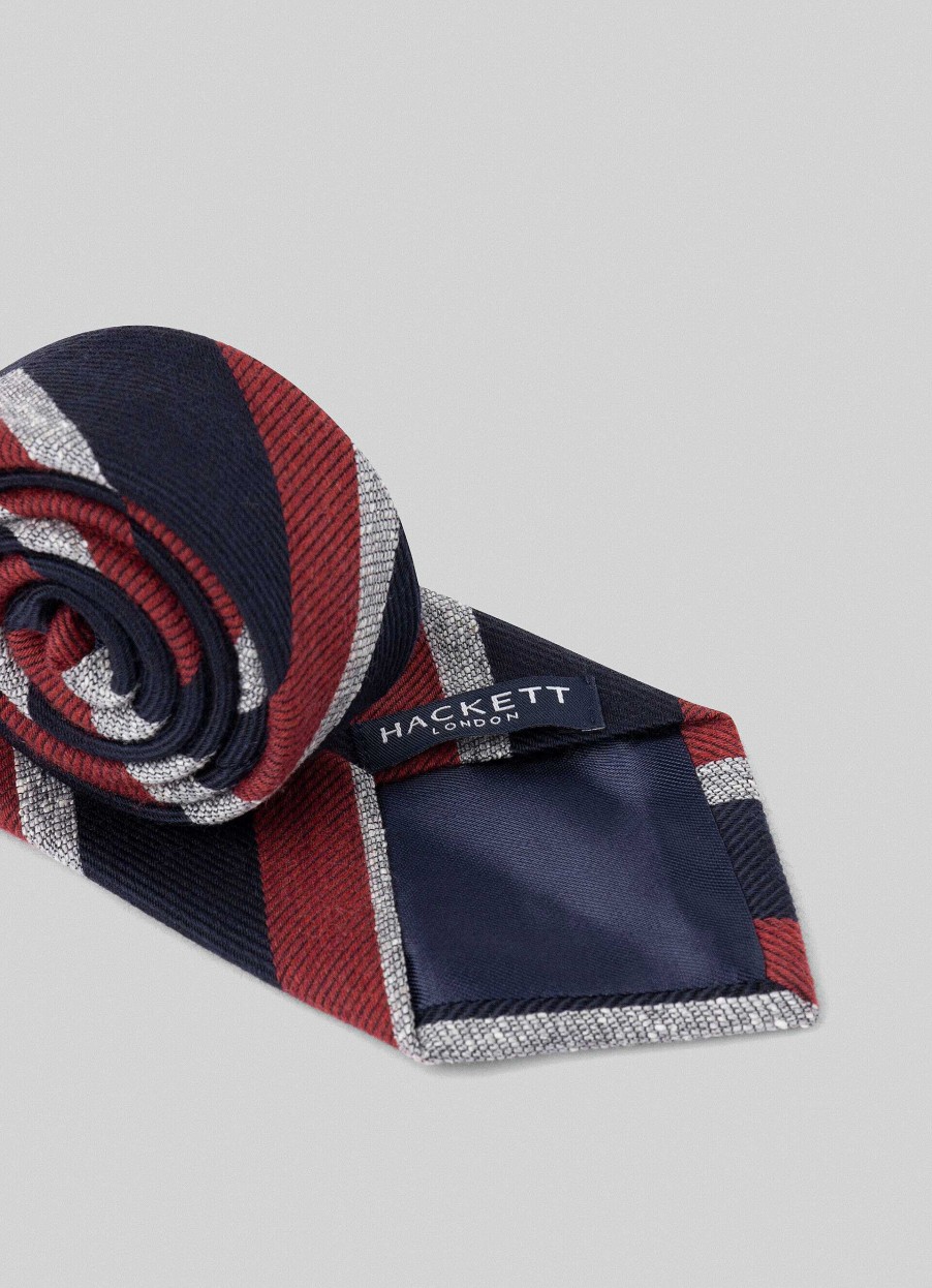 Accessoires Hackett London | Regimentale Gestreepte Stropdas