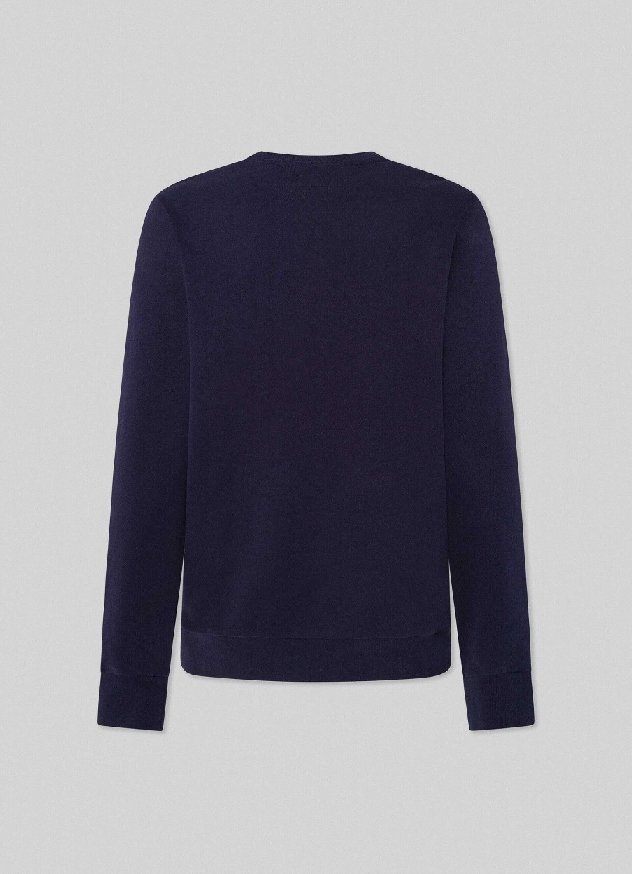 Kleding Hackett London | Geborduurd Fleece Sweatshirt