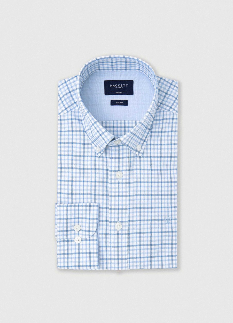 Kleding Hackett London | Slim Fit Overhemd Met Gingham-Geruit