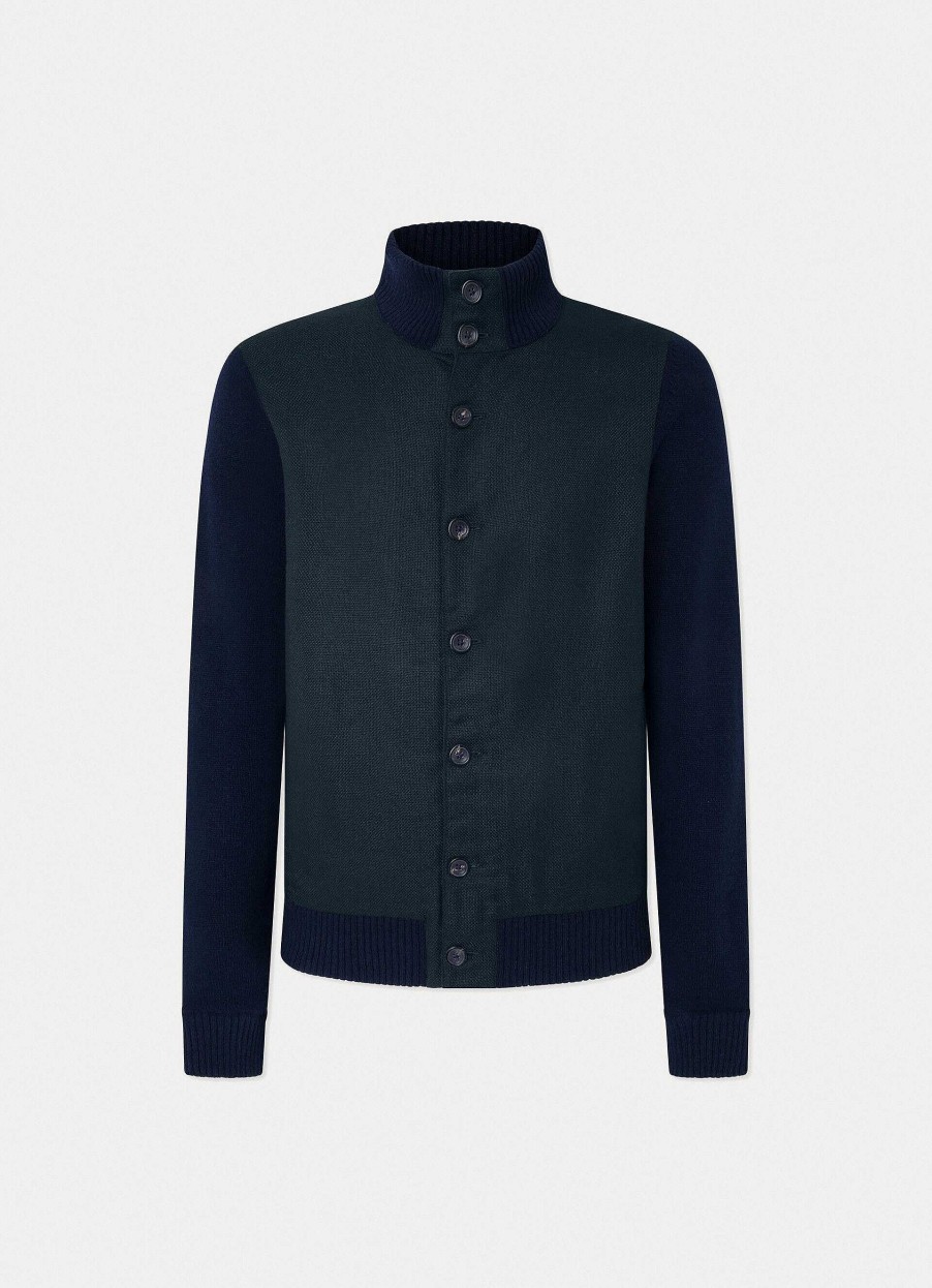 Kleding Hackett London | Gebreid Hybride Jas