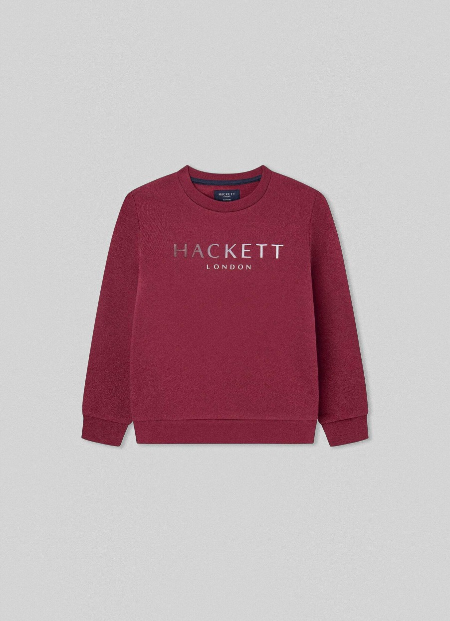 Jongens Hackett London | Slim Fit Sweatshirt Met Crew-Hals