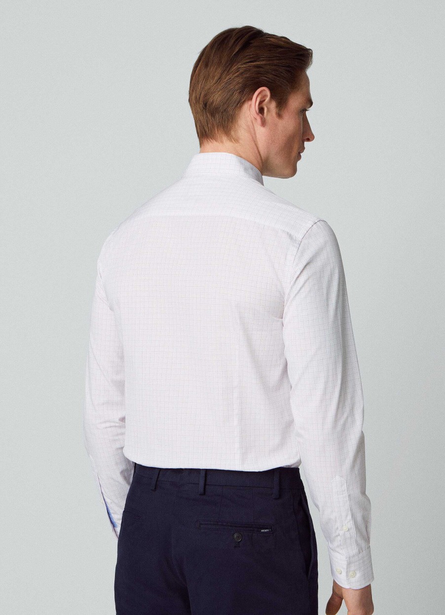 Kleding Hackett London | Slim Fit Tattersall Geruit Overhemd