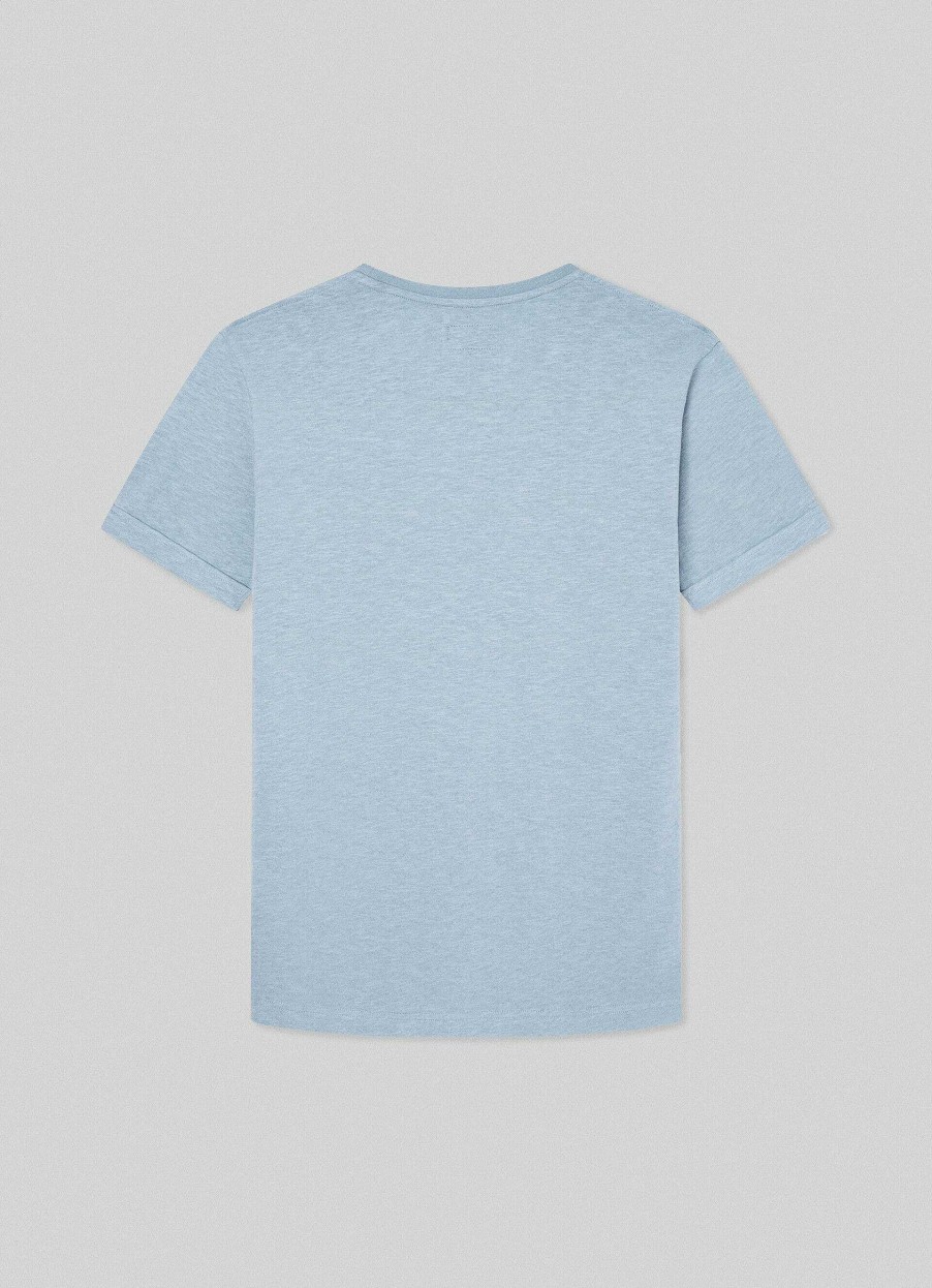 Kleding Hackett London | T-Shirt Van Linnenmengsel