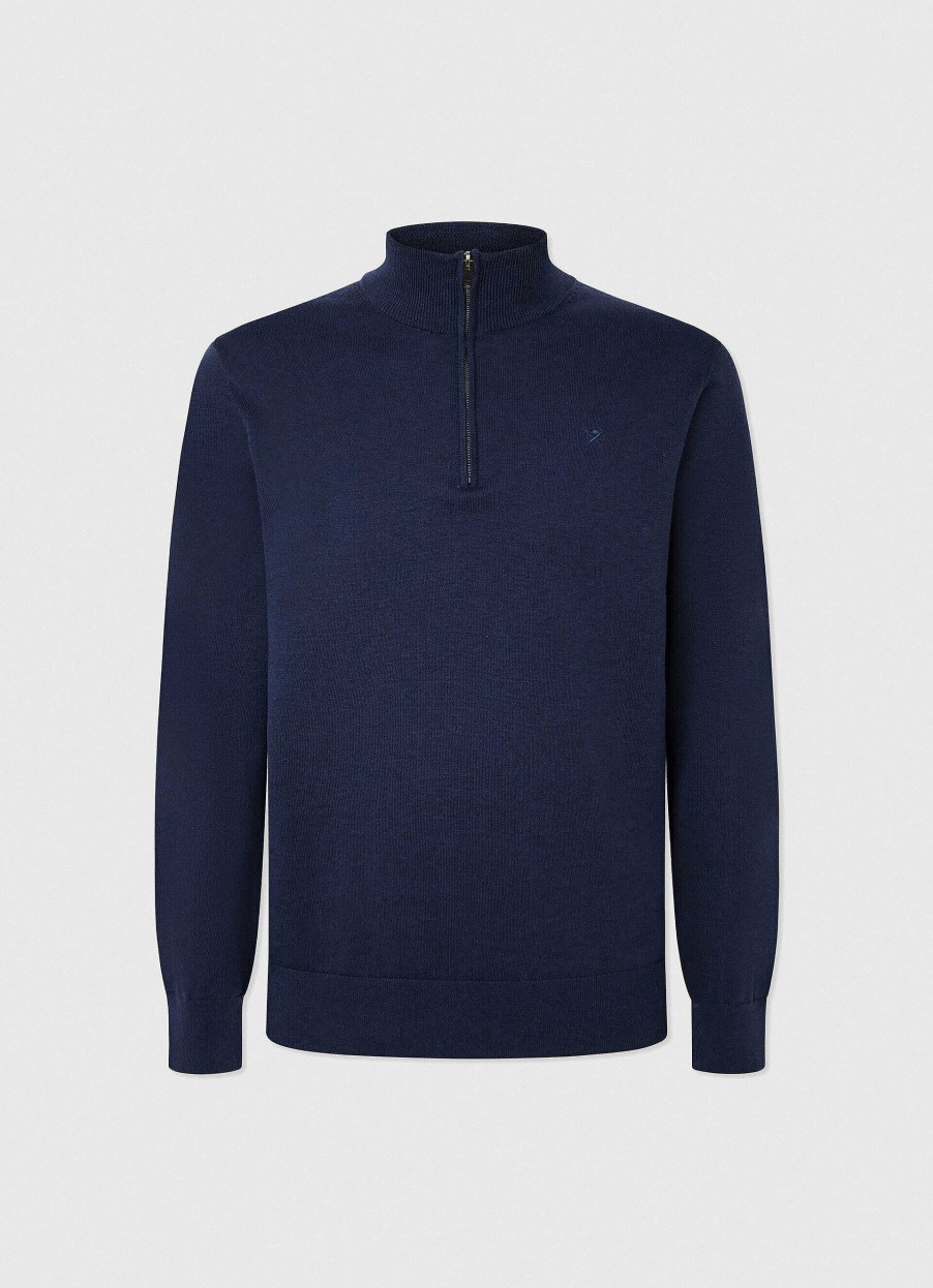 Kleding Hackett London | Jumper Met Hoge Hals En Halve Rits