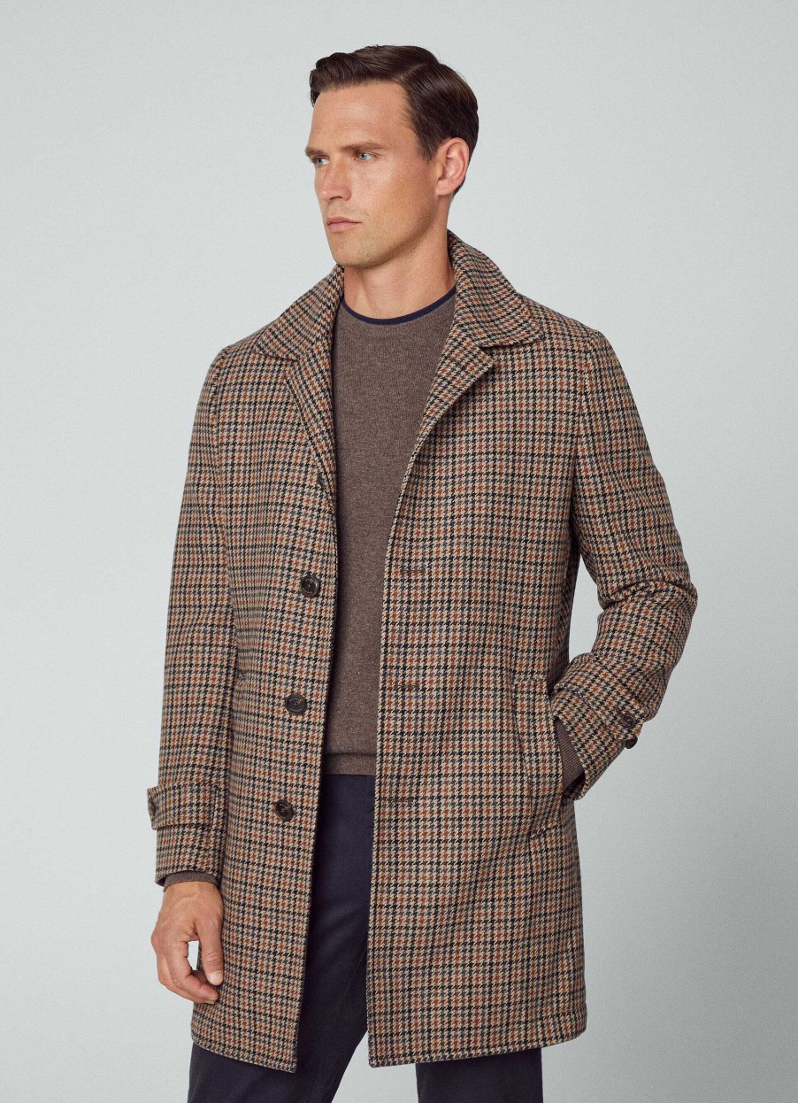 Kleding Hackett London | Gun Club Hondstooth Jas