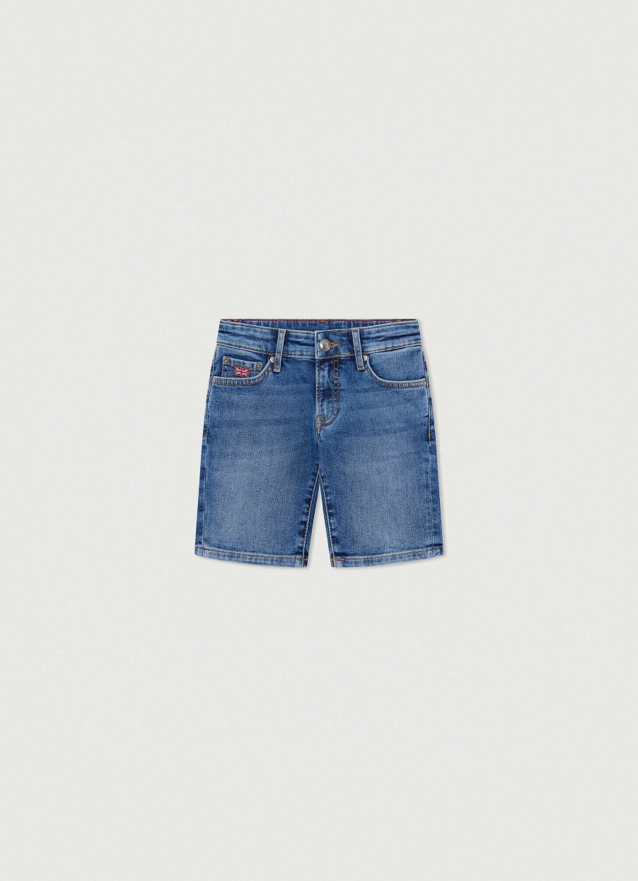 Jongens Hackett London | Getailleerde Denim Shorts