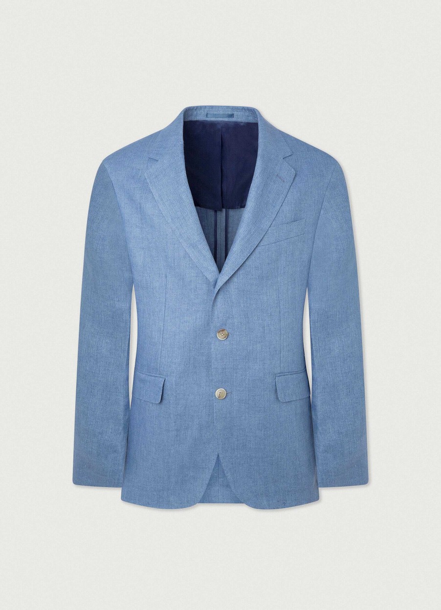 Kleding Hackett London | Klassieke Fit Linnen Blazer