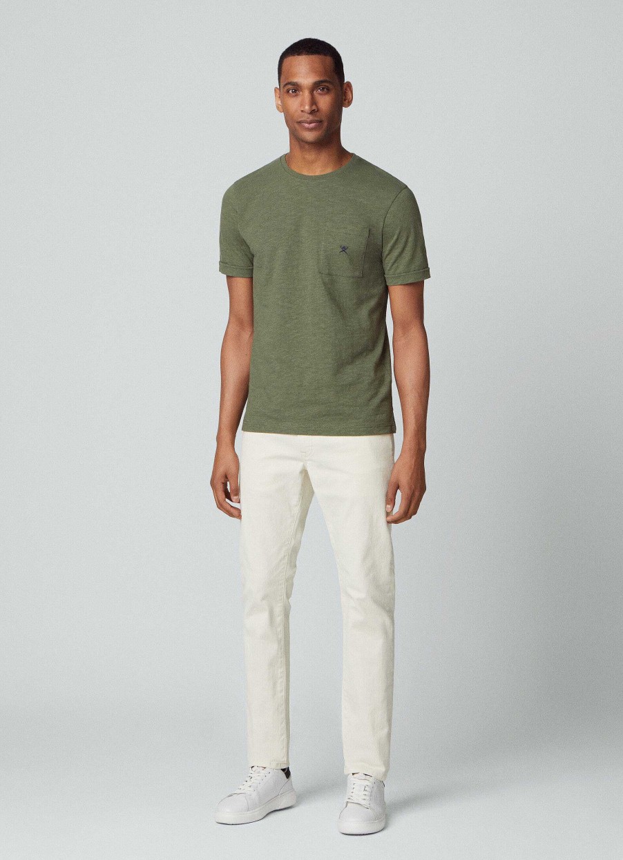 Kleding Hackett London | T-Shirt Van Linnenmengsel